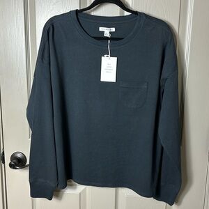 Free Assembly Black layering long sleeve T-shirt SZ XL NWT